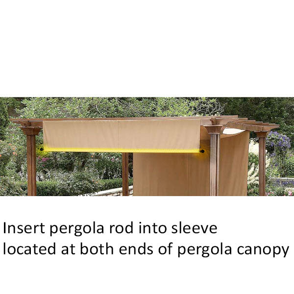 Weight Rods for Pergola Canopy