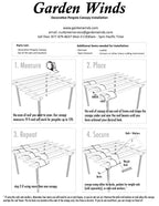DIY Decorative Pergola Shade Canopy - Set of 2
