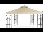 Replacement Canopy and Netting Set for Hampton Bay Arrow 61821 10' x 10' Gazebo - Beige, RipLock 350