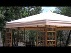 Replacement Canopy for Wood Hexagon 14' Gazebo