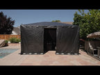 Heavy Duty Winter Cover for Backyard Discovery Cordova Barrington 14' X 10' Hard Top Gazebo - Black