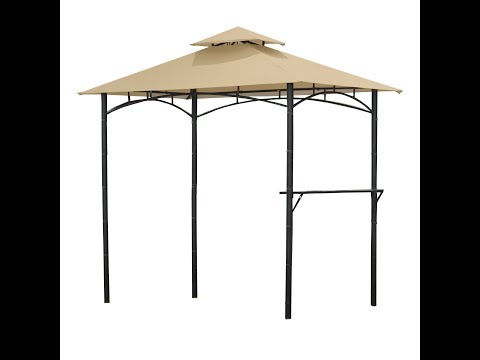 Replacement Canopy for Bamboo Look BBQ L-GZ238PST-11 Grill Gazebo