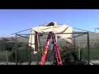 Replacement Canopy and Netting Set for Harbor GFS01250B 12' x 12' Gazebo - Beige, RipLock 350