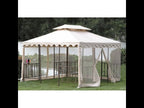 DC Am 12 ft Scalloped Replacement Canopy and Netting - RipLock 350