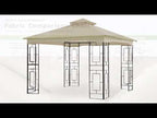 Replacement Canopy for Garden Treasures Geo L-GZ724PST-B 10' x 10' Gazebo