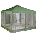 12 x 12 Universal Replacement Canopy and Netting Set (Two-Tiered) - Riplock 350