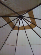 Replacement Canopy and Netting Set for Six Post Gazebo - RipLock 350
