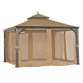 12x12 Two-Tiered Replacement Canopy and Net - RipLock 350