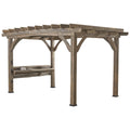 Mesh Canopy Top Cover for Sams Club Silverton Wooden Pergola 147in x 96in