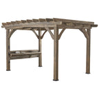 Mesh Canopy Top Cover for Sams Club Silverton Wooden Pergola 147in x 96in