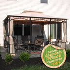 Sunshine Pleated Valence Replacement Canopy and Net - RipLock