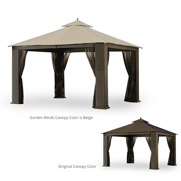Replacement Canopy and Net for Wicker Gazebo - RipLock 350
