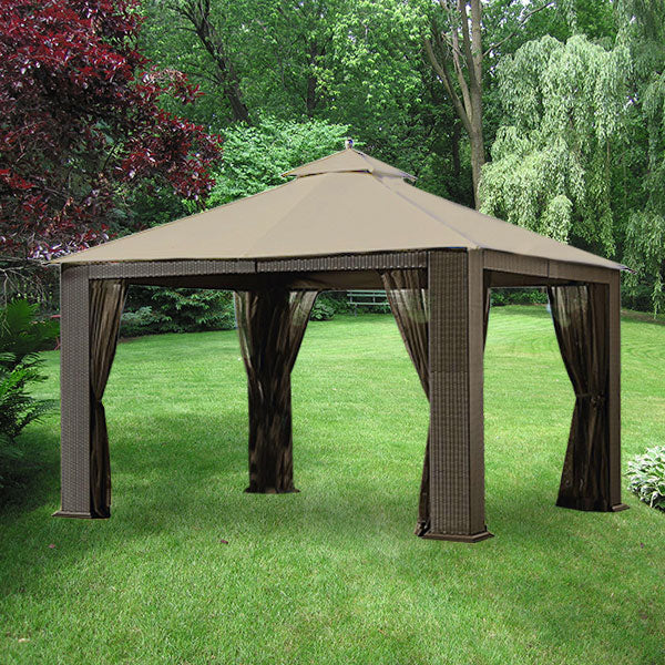Replacement Canopy and Net for Wicker Gazebo - RipLock 350