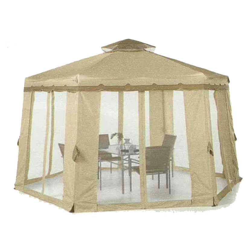 Replacement Canopy for Sears Portable Hexagon Gazebo - 350