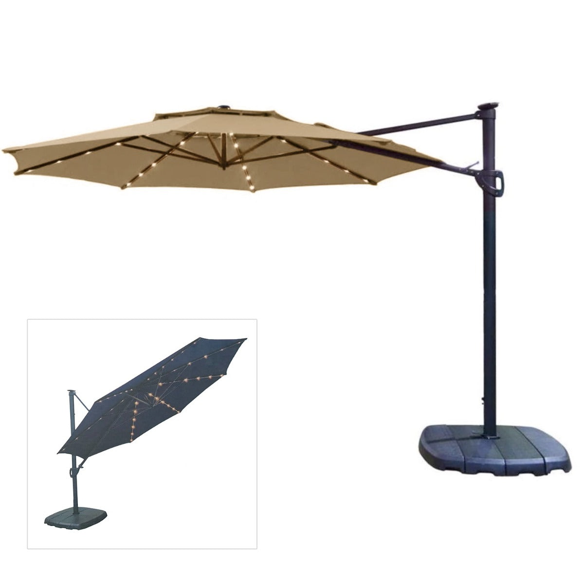 Replacement Canopy for Simply Shade 11ft LED Umbrella AG45RLDT2-LS-1