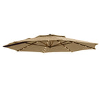 Replacement Canopy for Simply Shade 11ft LED Umbrella AG45RLDT2-LS-2 - Riplock