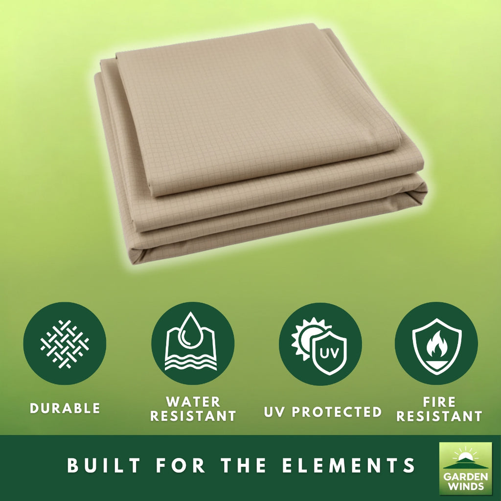 Replacement Canopy for Quik Shade Summit Triple Tier 157416DS 10' x 10' Tent -Beige, RipLock 350