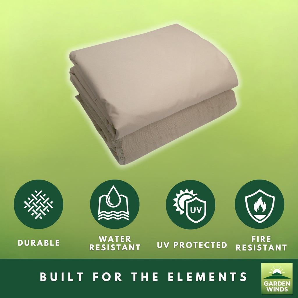 Replacement Canopy and Netting Set for S-1210GZ 10' x 12' Gazebo - Beige, RipLock 350