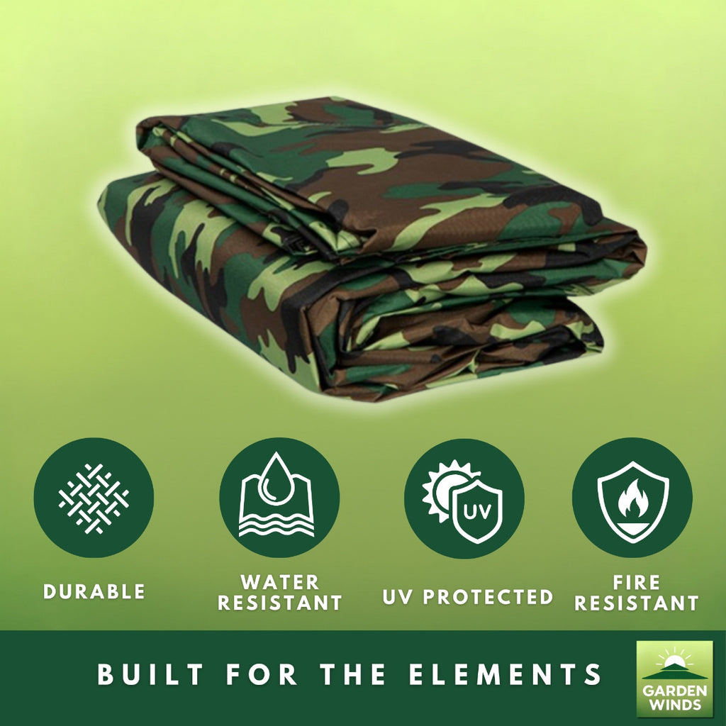 Replacement Canopy for Allen Roth GF-12S004B, TPGAZ17-002 10' x 12' Gazebo - Camo Green