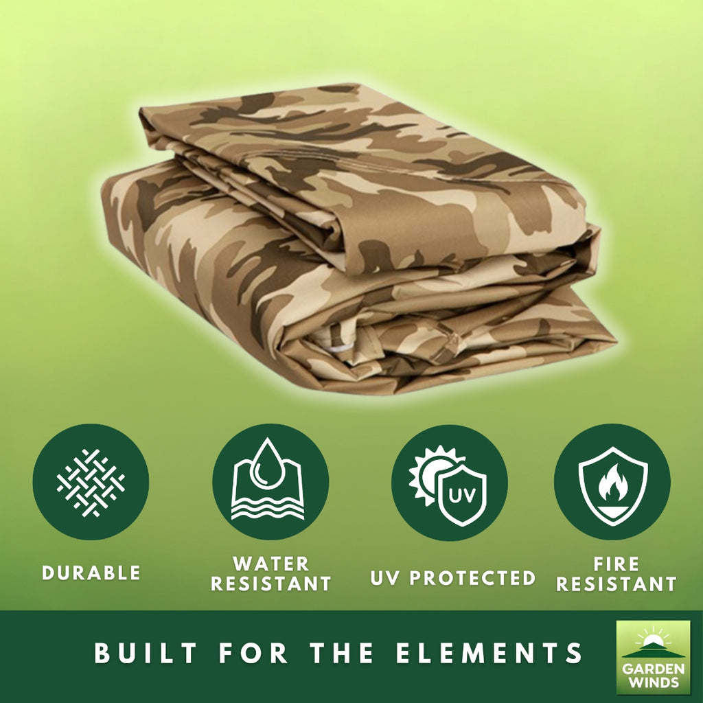 Replacement Canopy for Garden Treasures S-582D 8' x 8' Gazebo - Camo Sand