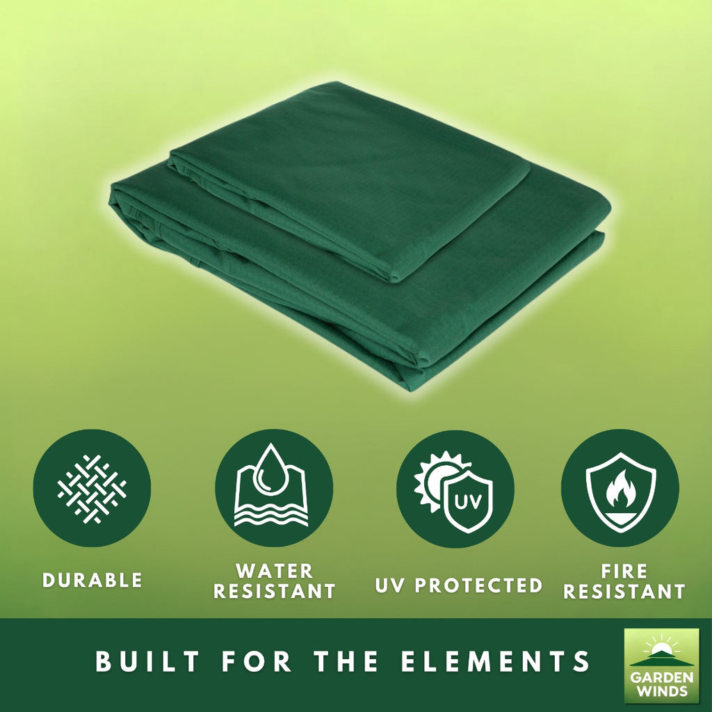 Replacement Canopy for Massillon Biscayne L-GZ933PST 10' x 12' Gazebo - Green Spruce, Riplock 350