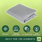 Replacement Privacy Curtain Set for Style Selections TPGAZ2236 11' x 13' Gazebo - Slate Gray, 350
