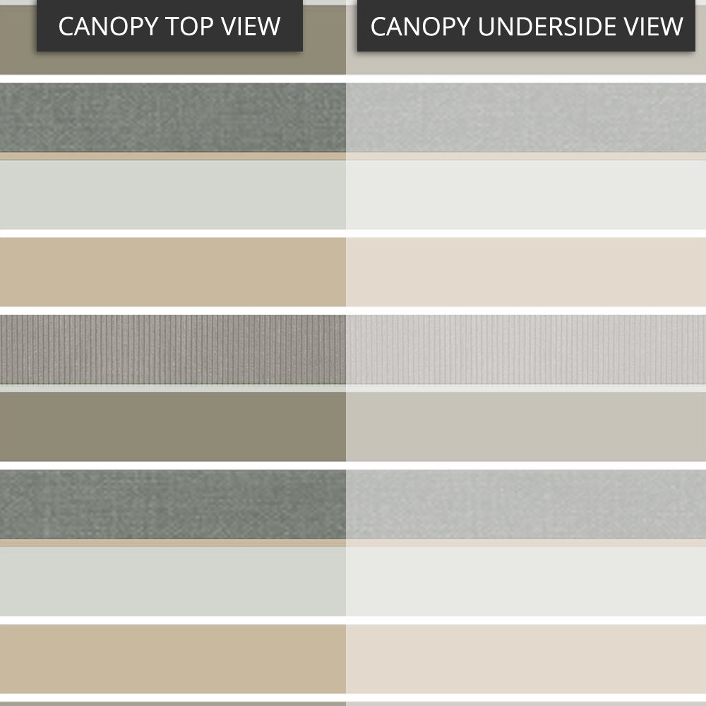 Replacement Canopy for Windsor L-GG054PST Grill Gazebo - Stripe Stone