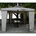 Replacement Canopy and Netting Set for Suncia X-Panel Gazebo