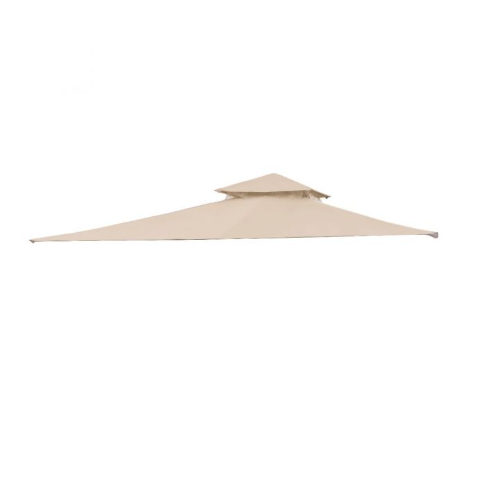Replacement Canopy for Wicker L-GZ937PST-C 10 x 12 Gazebo - Beige, RipLock 350