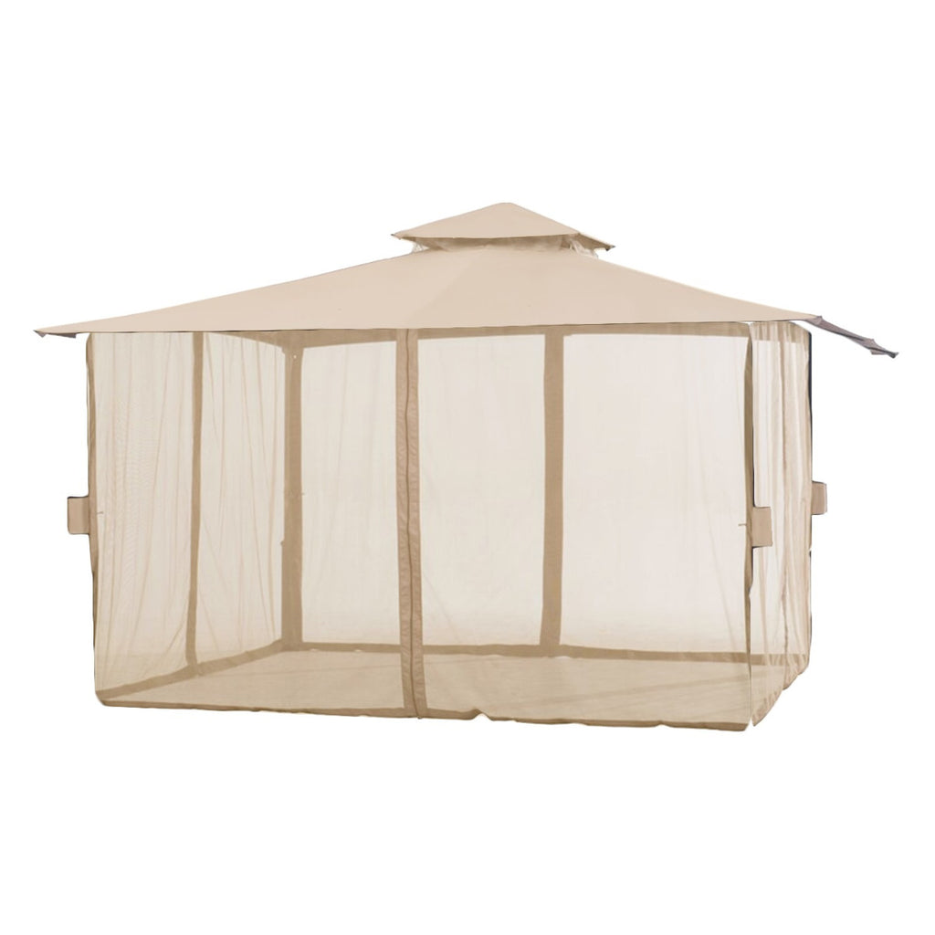 Replacement Canopy for Wicker L-GZ937PST-C 10 x 12 Gazebo - Beige, RipLock 350
