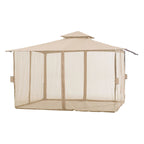 Replacement Canopy for Wicker L-GZ937PST-C 10 x 12 Gazebo - Beige, RipLock 350