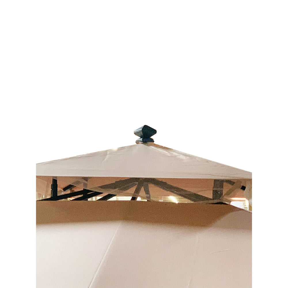 Replacement Canopy for Wicker L-GZ937PST-C 10 x 12 Gazebo - Beige, RipLock 350