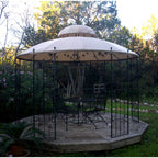 Garden Style Round Gazebo Replacement Canopy - 350