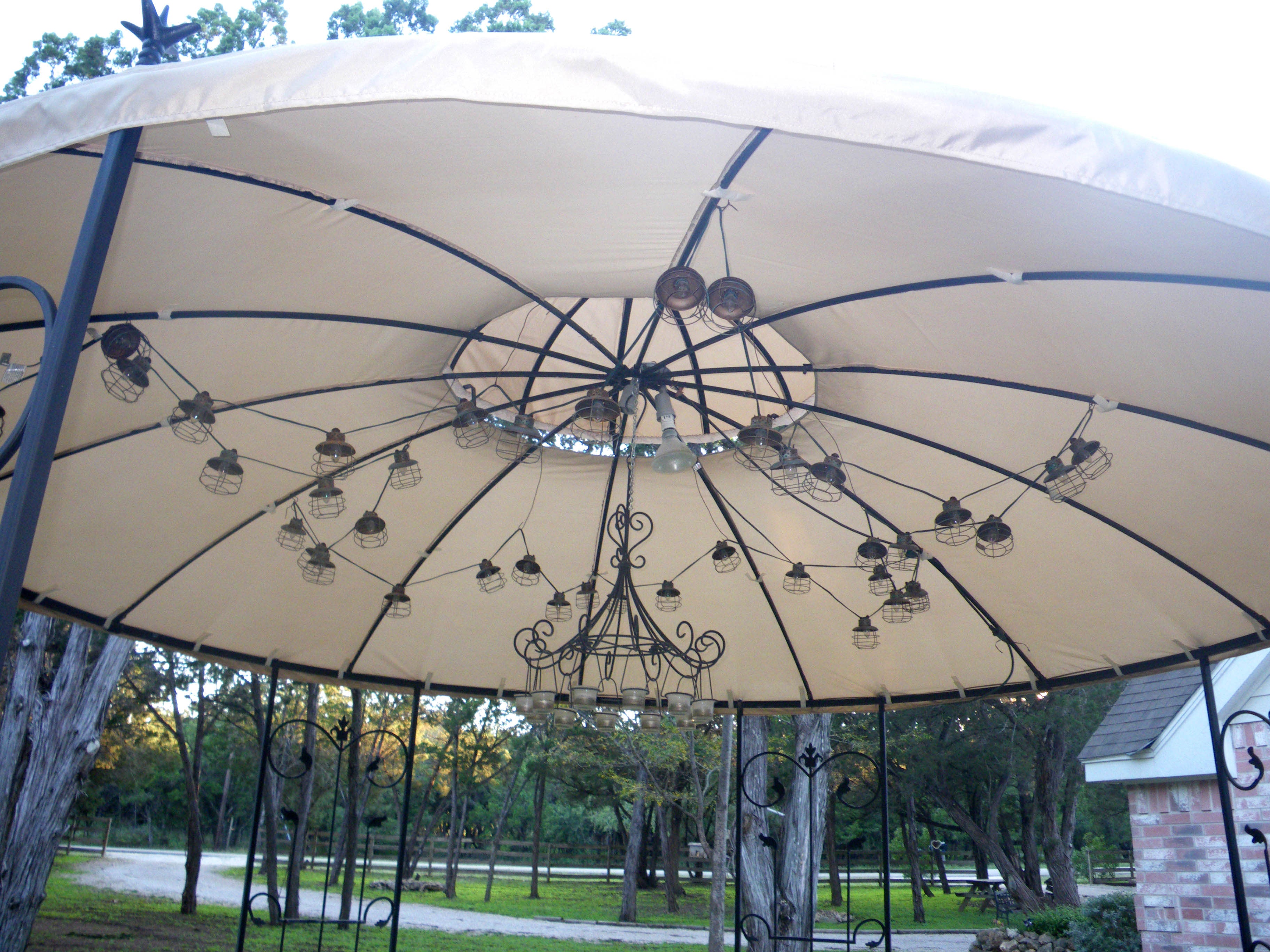 Garden Style Round Gazebo Replacement Canopy - 350
