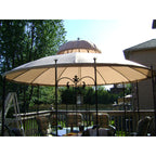 Garden Style Round Gazebo Replacement Canopy - 350