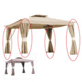 Privacy Curtain Set for BJs 2010 Living Home Gazebo - 350