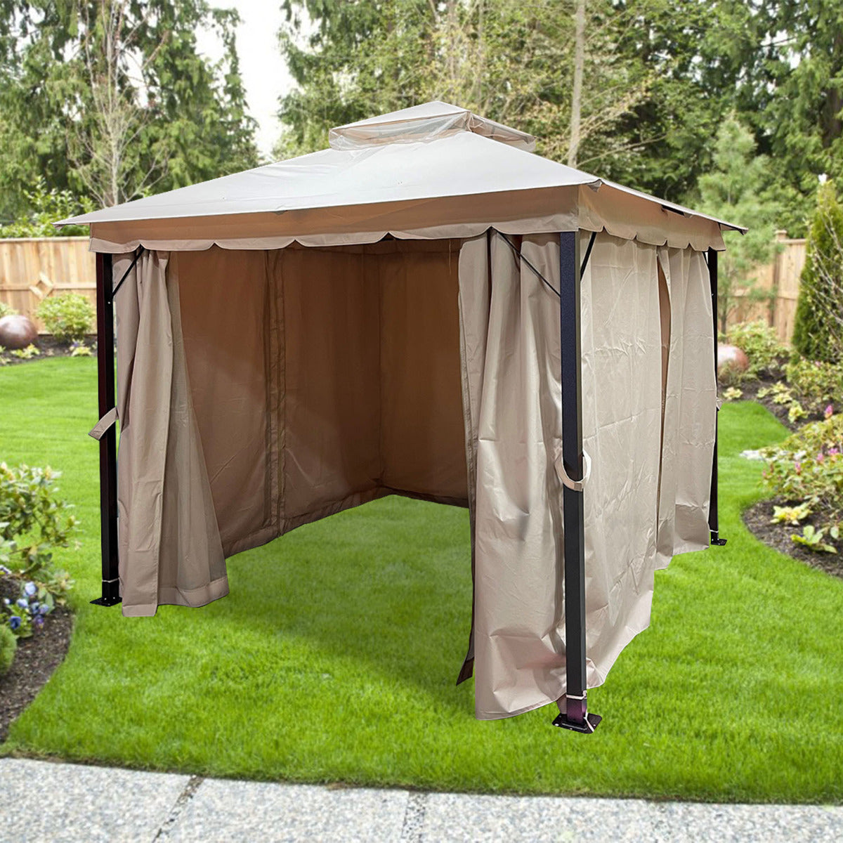 Replacement Canopy for Sunnydaze CRE-120 Gazebo - Riplock 350