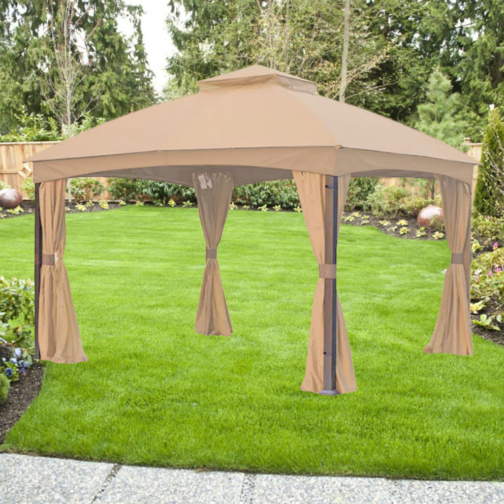 Replacement Canopy and Netting Set for Brown Frame Gazebo TPGAZ2303B - Riplock 350