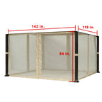 Universal Mosquito Netting Set for 10 x 12 Gazebo - 350