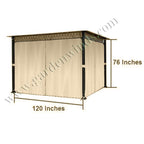 Universal 10 x 10 Privacy Curtain Set - 350
