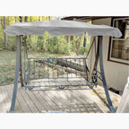 Replacement Canopy for Martha Stewart VICTORIA Island Swing - Slate Gray
