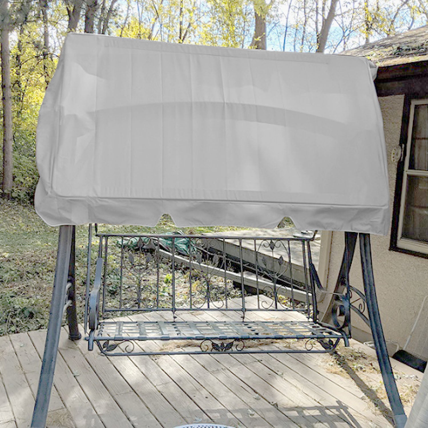 Replacement Canopy for Martha Stewart VICTORIA Island Swing - Slate Gray