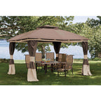 Benen Gazebo Replacement Canopy and Net - RIPLOCK 350
