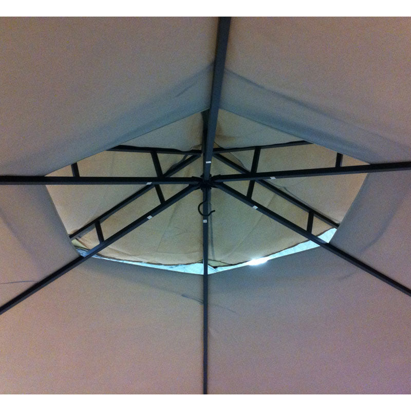 Replacement Canopy for Hexagon Scroll Gazebo - RIPLOCK 350