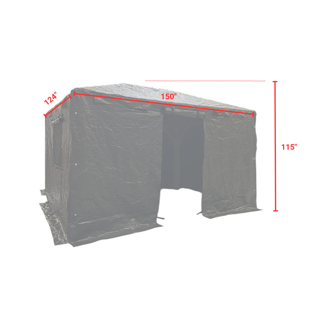 Universal Heavy Duty Winter Cover for Tall Hard Top Gazebo
