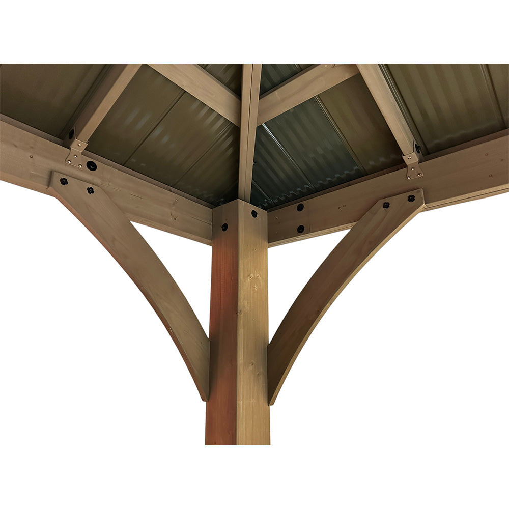 Heavy Duty Winter Cover for Yardistry 10' X 12' Hard Top Gazebo - Black