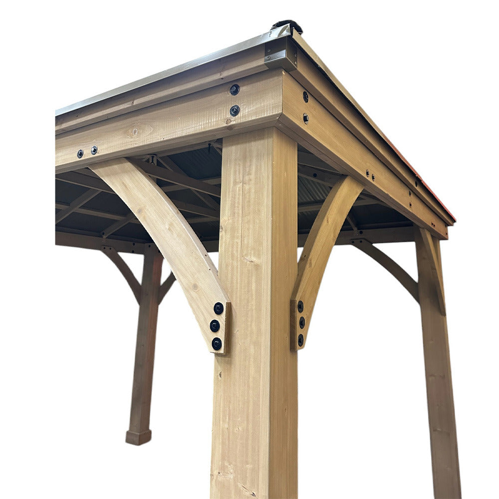 Heavy Duty Winter Cover for Yardistry 10' X 12' Hard Top Gazebo - Black