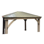Heavy Duty Winter Cover for Yardistry 10' X 12' Hard Top Gazebo - Black