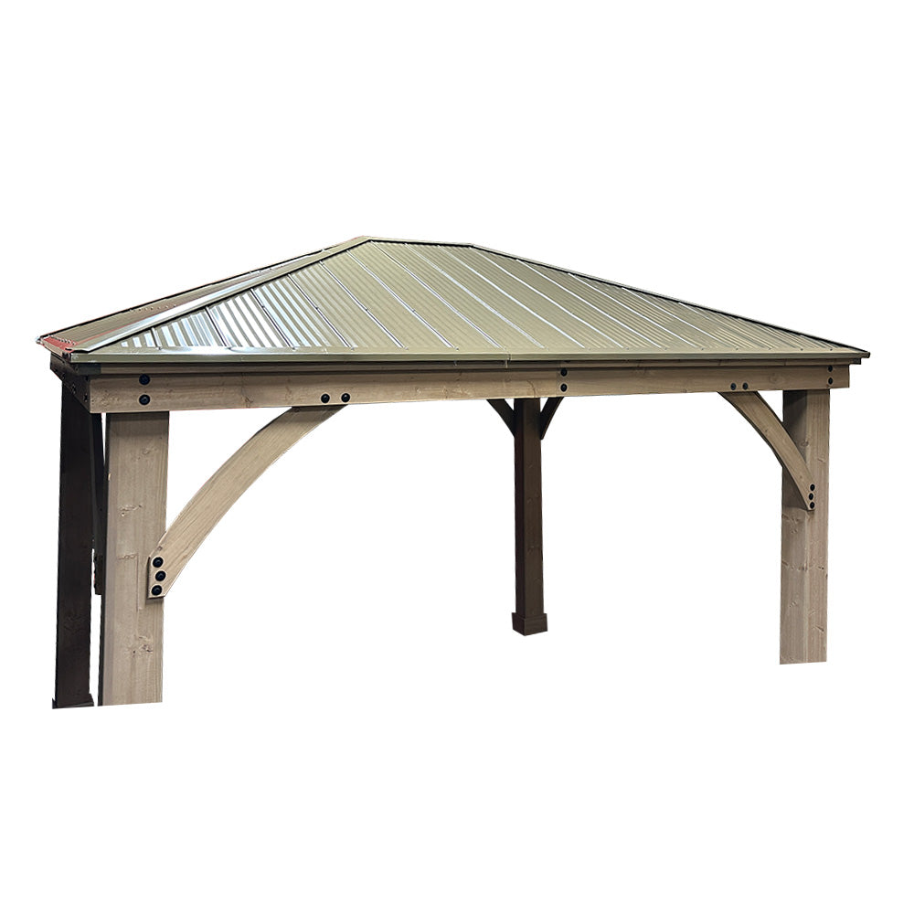 Heavy Duty Winter Cover for Yardistry 10' X 12' Hard Top Gazebo - Black