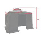 Heavy Duty Winter Cover for Holden 10' X 10' Hard Top Gazebo - Black